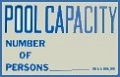 Pool Capacity Sign