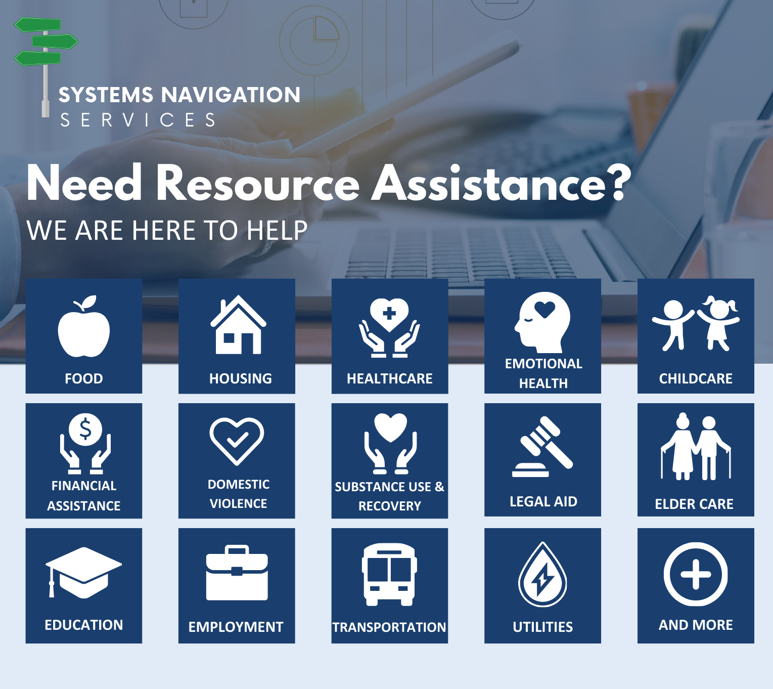 Assistance with resources and contact information