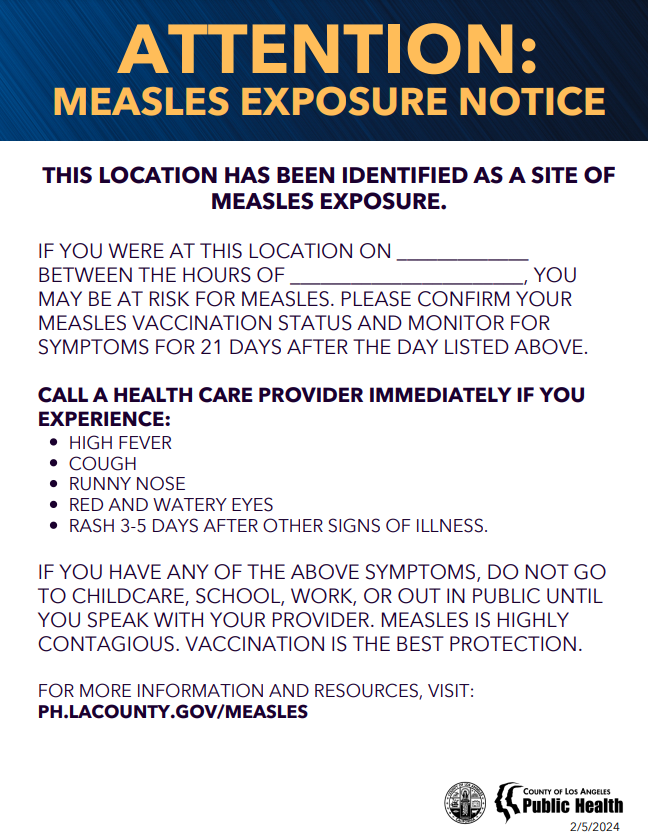 Exposure Notification Flyer