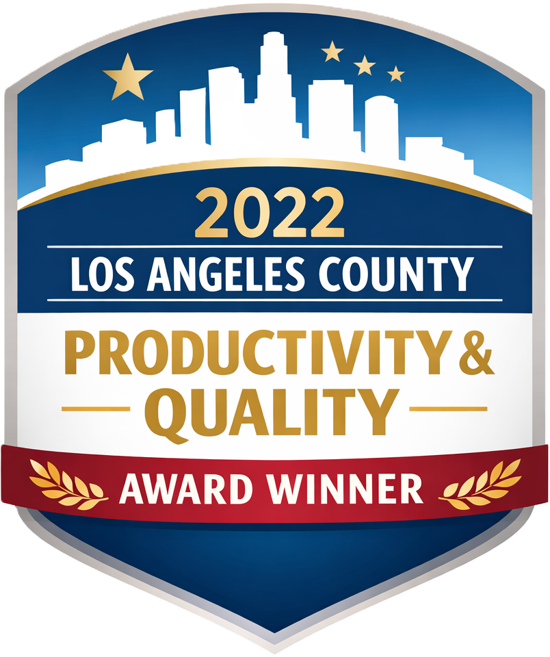 2022 LA County Productivity and Quality Award logo