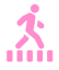 icon of person in a crosswalk