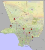 Icon for 2017 rabid bat map for Los Angeles County