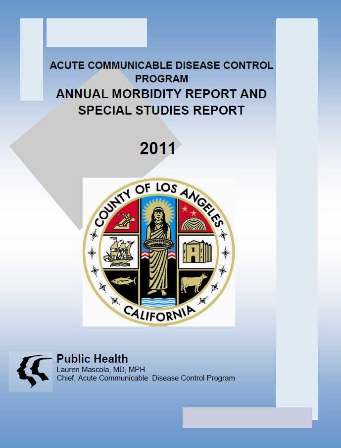Annual Morbidity Report and Special Studies 
Report 2011