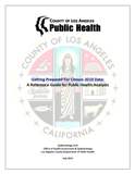<br>Getting Prepared with Census 2010 Data: A 
Reference Guide for Public Health Analysts <br>